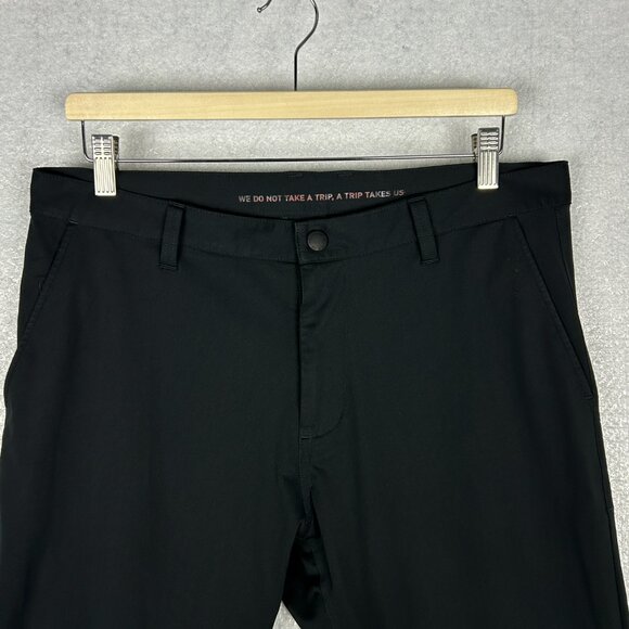 Rhone Pants Mens 34x32* Black Commuter Classic Stretch Chino Straight Leg 100161 - Picture 3 of 15